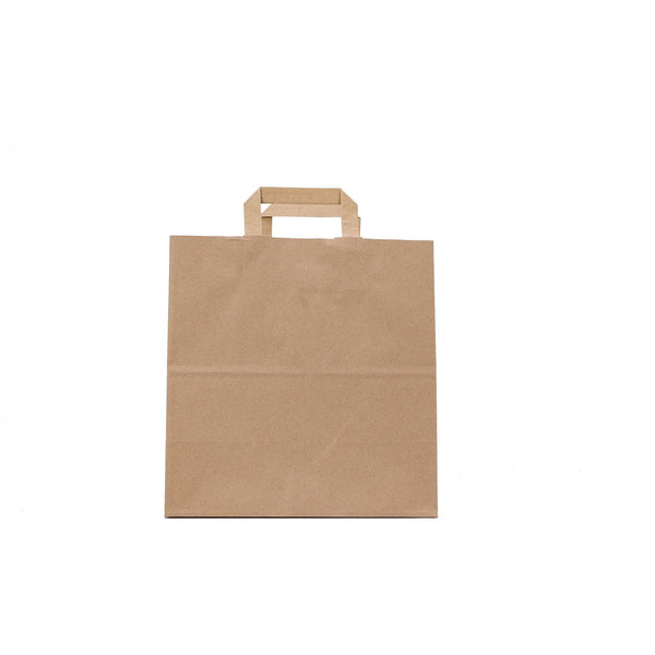 Kraft Paper Bag with Flat Paper Handle