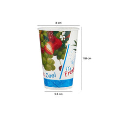 12 Oz Printed Single Wall Paper Juice Cups - hotpackwebstore.com - Single Wall Paper Cups