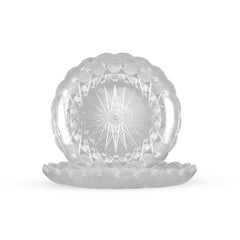 27 cm Round Crystal Design Plate 10 kg - hotpackwebstore.com - Plastic Crystal Plates