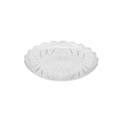 5 Pieces Round Crystal Plate - hotpackwebstore.com - Plastic Plates