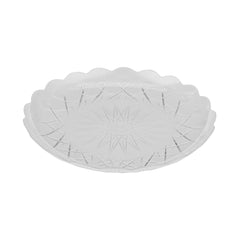 5 Pieces Round Crystal Plate - hotpackwebstore.com - Plastic Plates