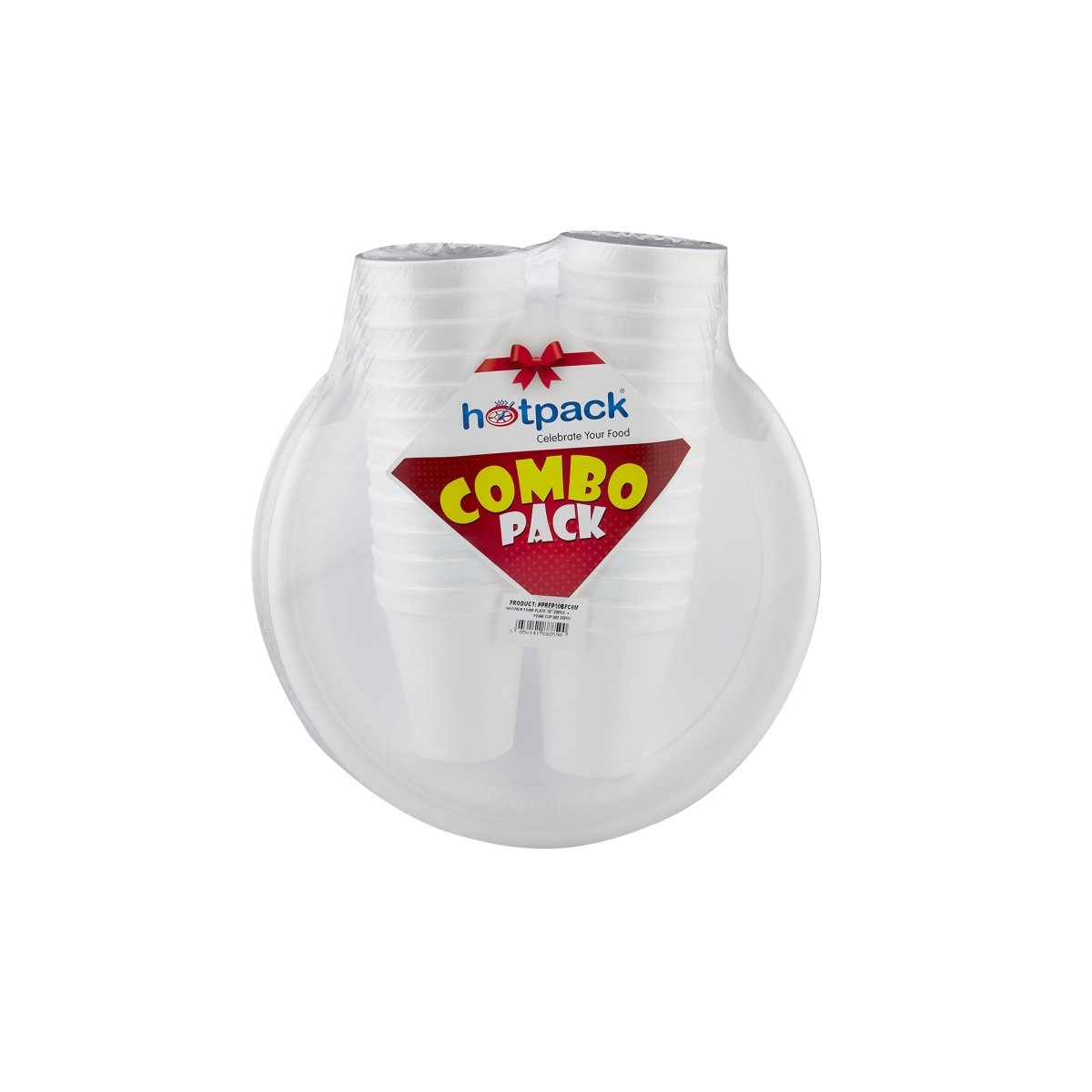 6 Oz Foam Cup and 10 Inch Foam Plate Combo Pack - hotpackwebstore.com - Combo Packs