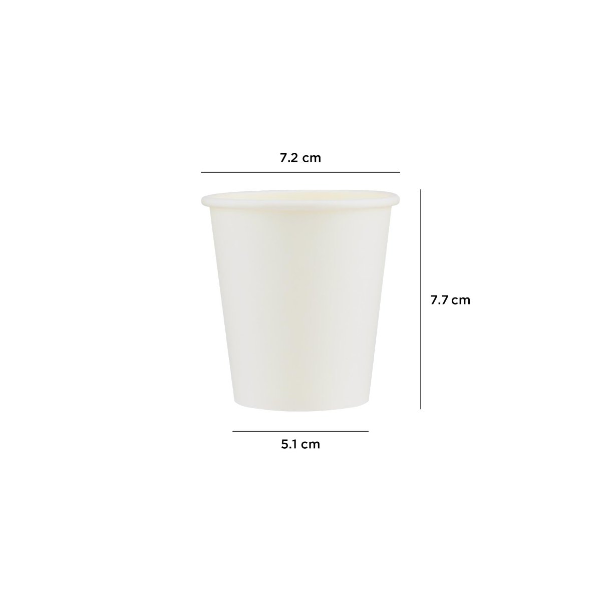 7 Oz White Single Wall Paper Cups 1000 Pieces - hotpackwebstore.com - Single Wall Paper Cups