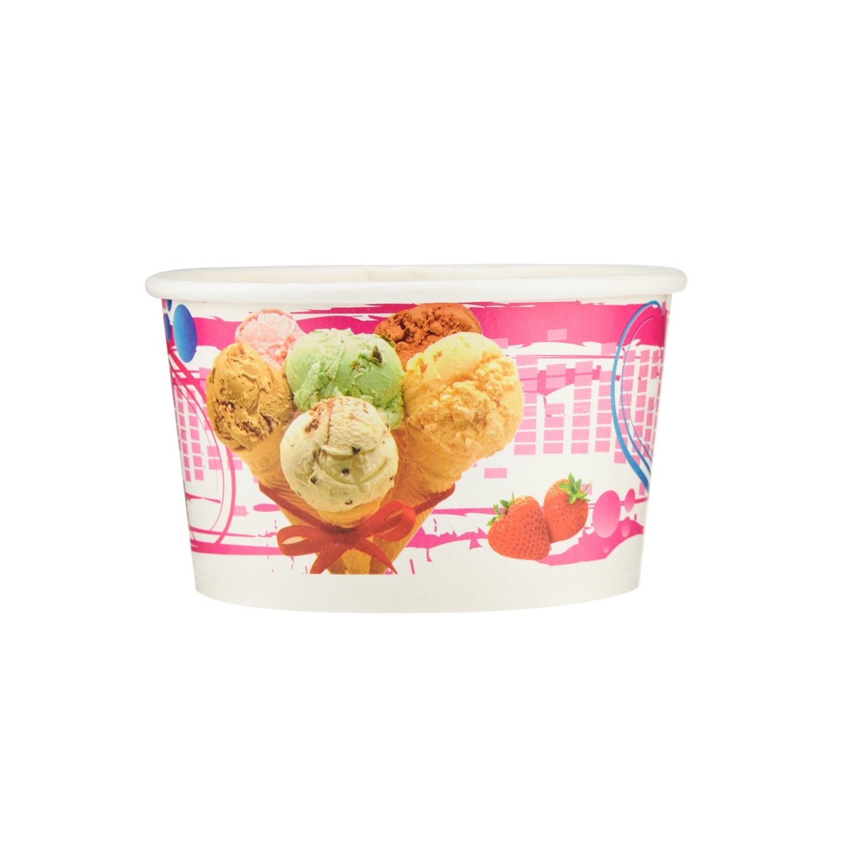 750ml Paper Ice Cream Cup 1000 Pieces - hotpackwebstore.com - Ice Cream Bowls