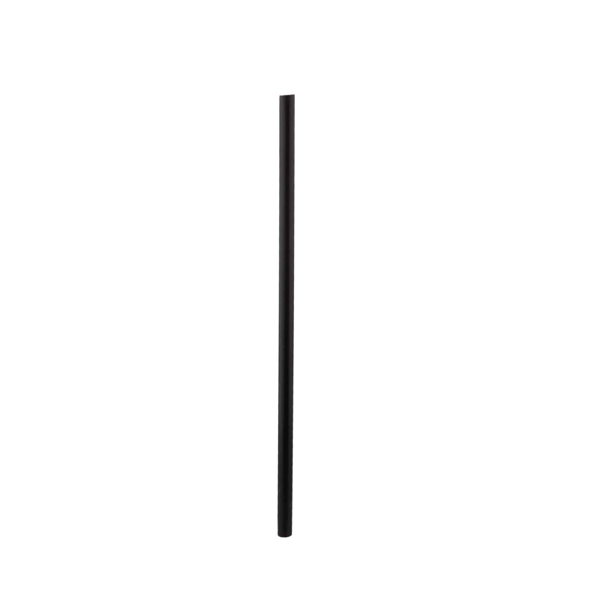 7mm Black Straight Straw Wrapped 250 Pieces x 40 Packet - hotpackwebstore.com - Plastic Straws