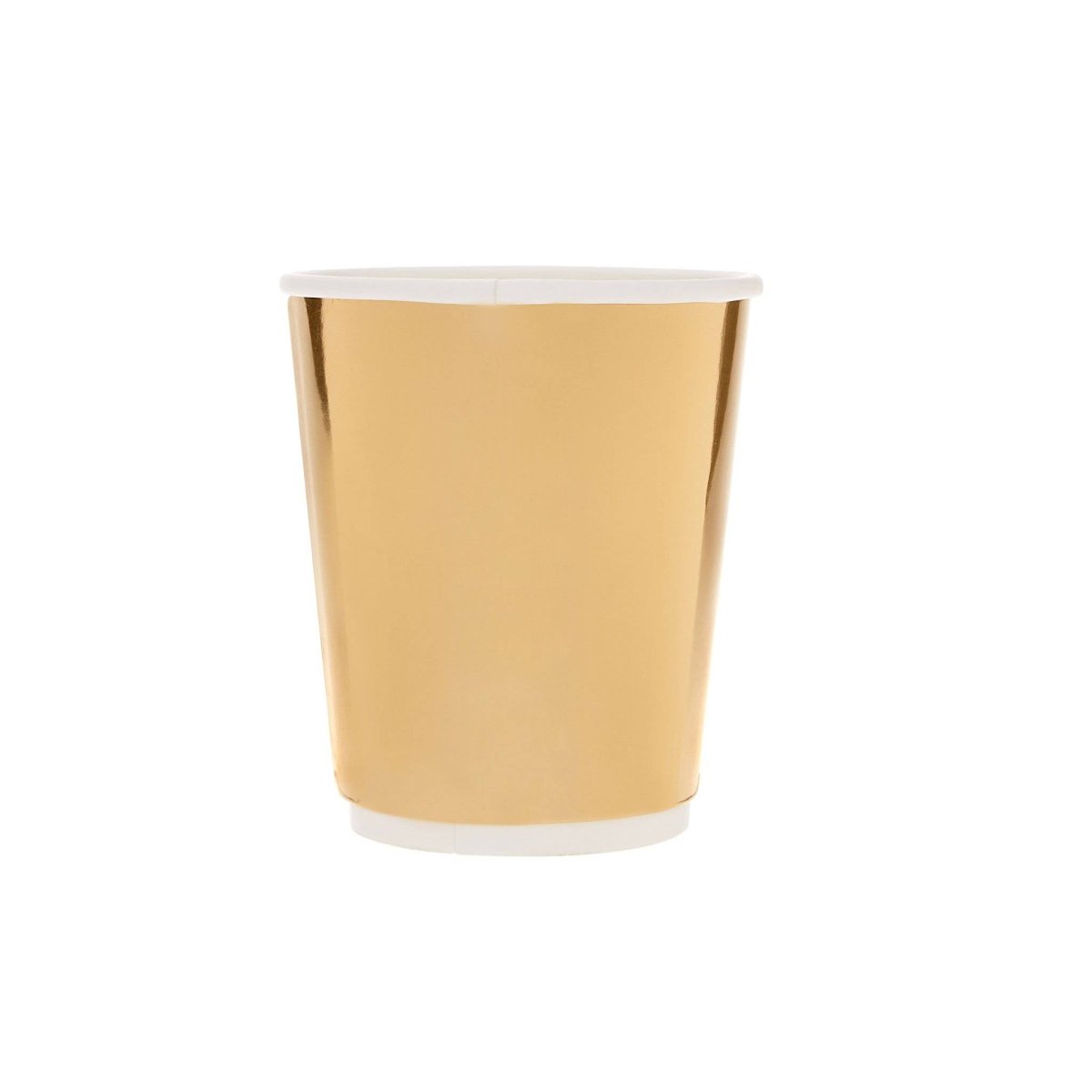 8 Oz Gold Paper Cups Double Wall - hotpackwebstore.com - Double Wall Paper Cups