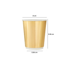 8 Oz Gold Paper Cups Double Wall - hotpackwebstore.com - Double Wall Paper Cups