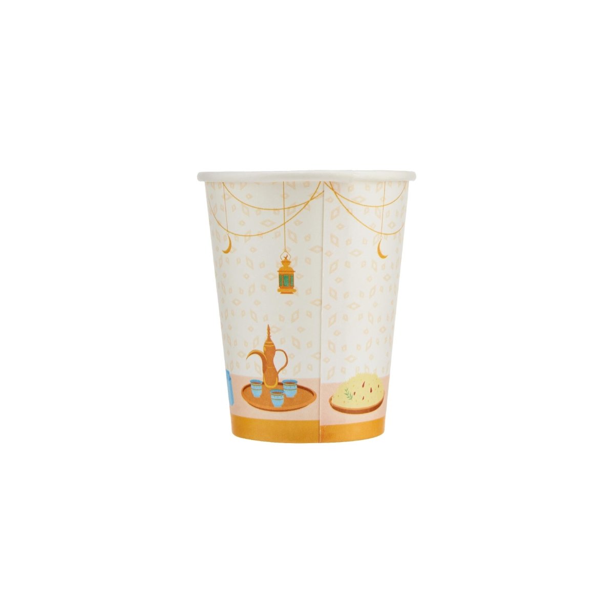 8 Oz Ramadan Kareem Single Wall Paper Cups - hotpackwebstore.com - Single Wall Paper Cups
