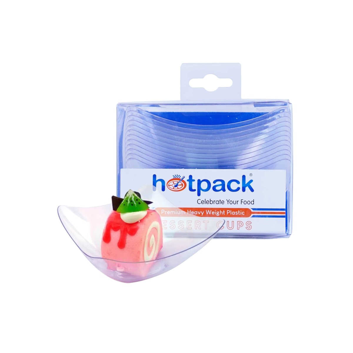 8oz Square Dish 288 Pieces - hotpackwebstore.com - Plastic Dessert Cup