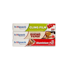 Special Offer Cling Film + Baking Paper + Aluminum Foil Roll Combo Pack