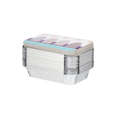 50 Pieces Offer Pack Aluminium Container With Ramadan Theme Lid