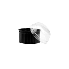 Black Ramekin Cup With Lid