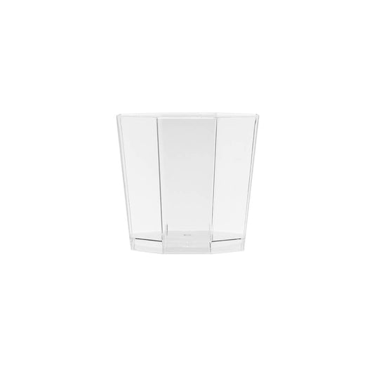 Clear Hexaganal Plastic Dessert Cup