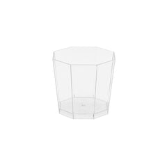 Clear Hexaganal Plastic Dessert Cup