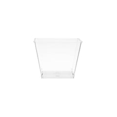 Clear Square Plastic Dessert Cup With Lid