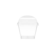 Clear Square Plastic Dessert Cup With Lid