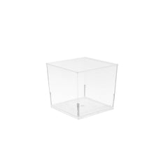 Clear Square Plastic Dessert Cup With Lid