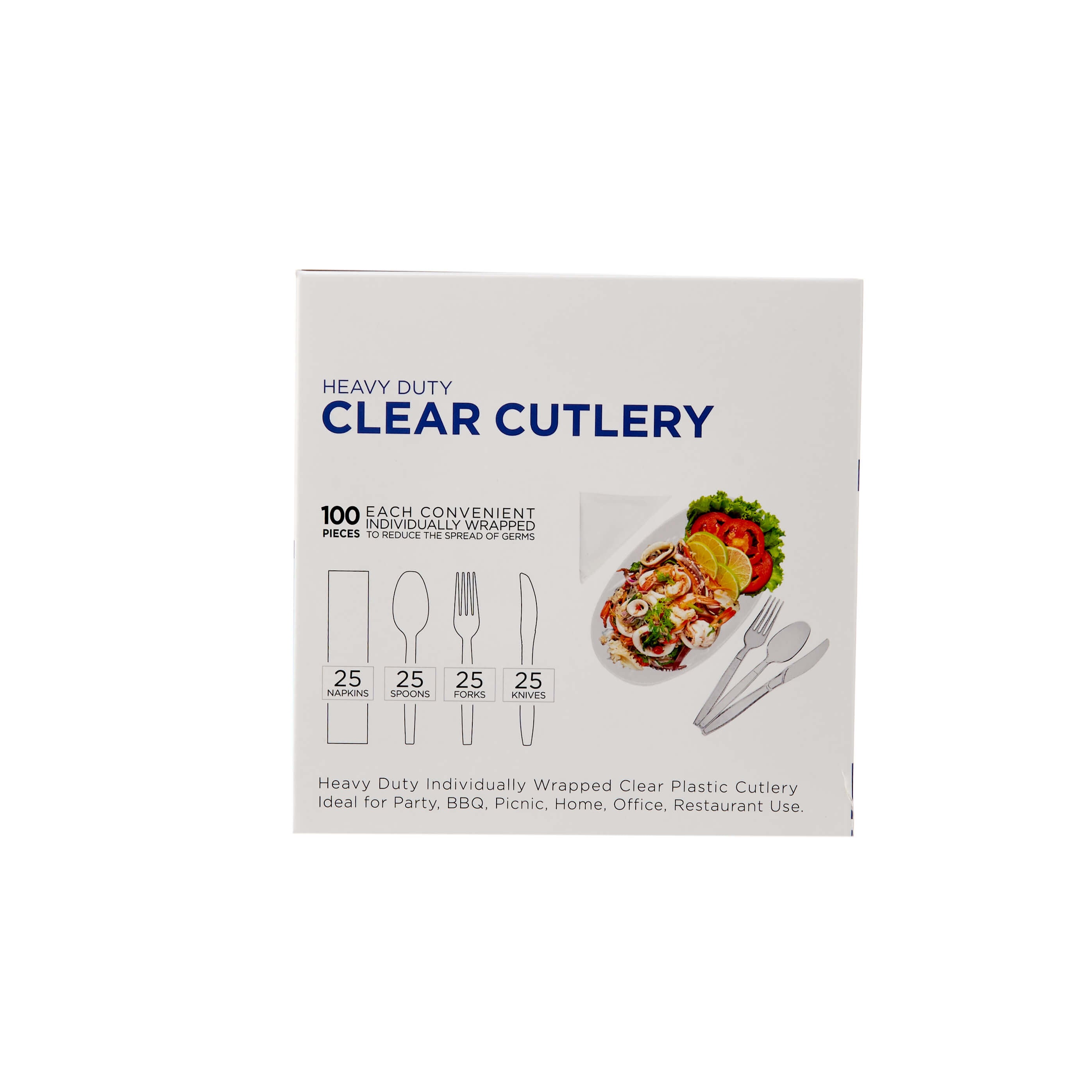 Heavy Duty Plastic Cutlery Set