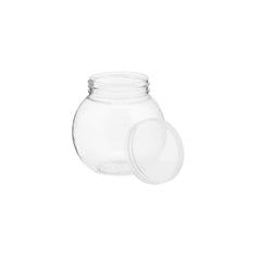 Clear Plastic Dessert Jar Pot With Lid