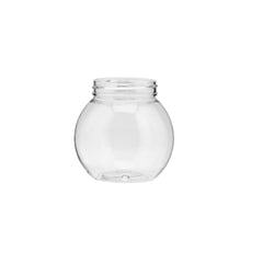 Clear Plastic Dessert Jar Pot With Lid