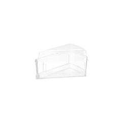 Triangle Clear Dessert Cup With Lid