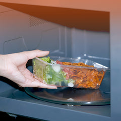 Offer Pack Clear Microwaveable Rectangle Container