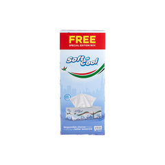 Soft n Cool Facial Tissue 200 Sheets x 2 Ply With Free UAE theme Facial Tissue