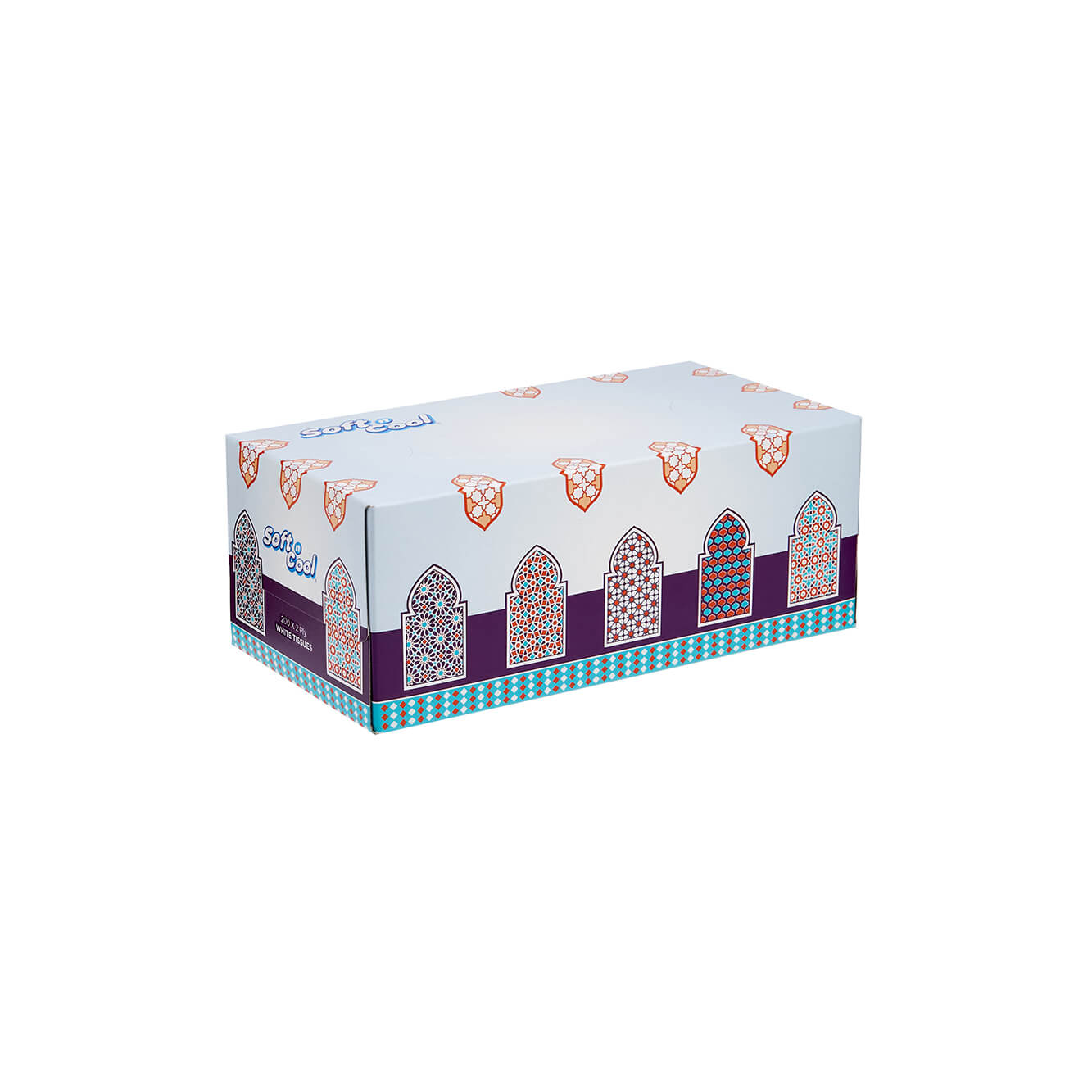 Soft n Cool Ramadan Theme  Facial Tissue 200 Sheets x 2Ply