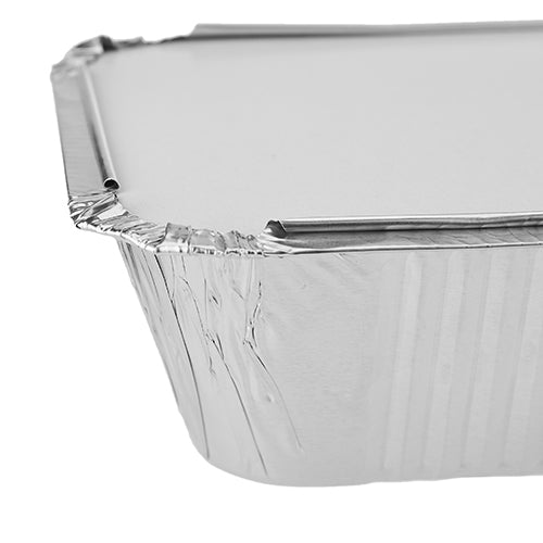 Aluminium Container 210x140x38mm (Economy) 1000 Pieces - hotpackwebstore.com - Aluminium Containers