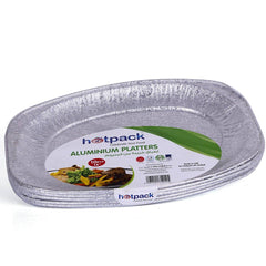 Aluminum Plater 14 Inch Silver 10 Pieces - hotpackwebstore.com - Aluminium Platters