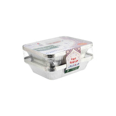 Aluminum Twin Pack Food Storage Container 3650 cc - hotpackwebstore.com - Aluminium Containers