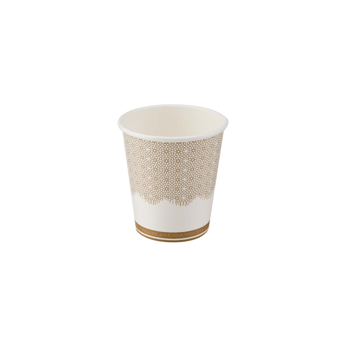 Arabic Design Printed White Paper Cup - hotpackwebstore.com - Single Wall Paper Cups