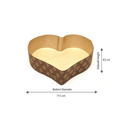 Baking Mold Heart Shape 17.5x4.5 cm |600 Pieces - hotpackwebstore.com - Baking Moulds