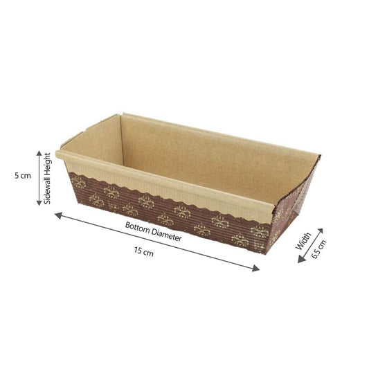 Baking Mold Rectangle 15x6.5x5cm 1000 Pieces - hotpackwebstore.com - Baking Moulds