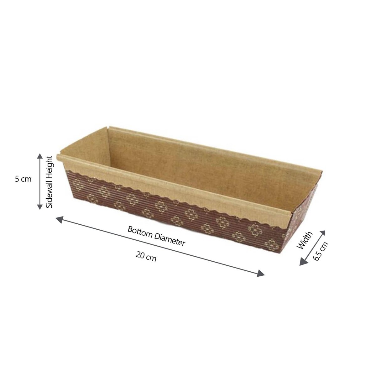 Baking Mold Rectangle 20x6.5x5cm |1000 Pieces - hotpackwebstore.com - Baking Moulds