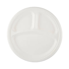 Bio - Degradable 3 - Compartment Plate 10 Inch 500 Pieces - hotpackwebstore.com - Bio - Degradable Plates