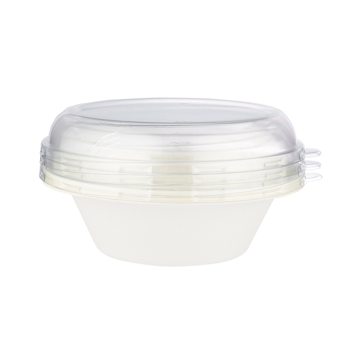 Bio - Degradable 32 Oz Wide Rim Bowl With Lid 5 Pieces - hotpackwebstore.com - Bio - Degradable Bowl