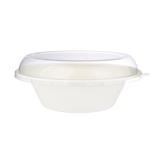 Bio - Degradable 32 Oz Wide Rim Bowl With Lid 5 Pieces - hotpackwebstore.com - Bio - Degradable Bowl