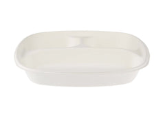 Bio - Degradable Deep 9 Inch 3 - Compartment Container 200 Pieces - hotpackwebstore.com - Bio - Degradable Containers