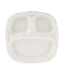 Bio - Degradable Deep 9 Inch 3 - Compartment Container 200 Pieces - hotpackwebstore.com - Bio - Degradable Containers