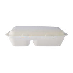 Bio degradable Lunch box in 2 compartment - 500 Pcs - hotpackwebstore.com - Bio - Degradable Products