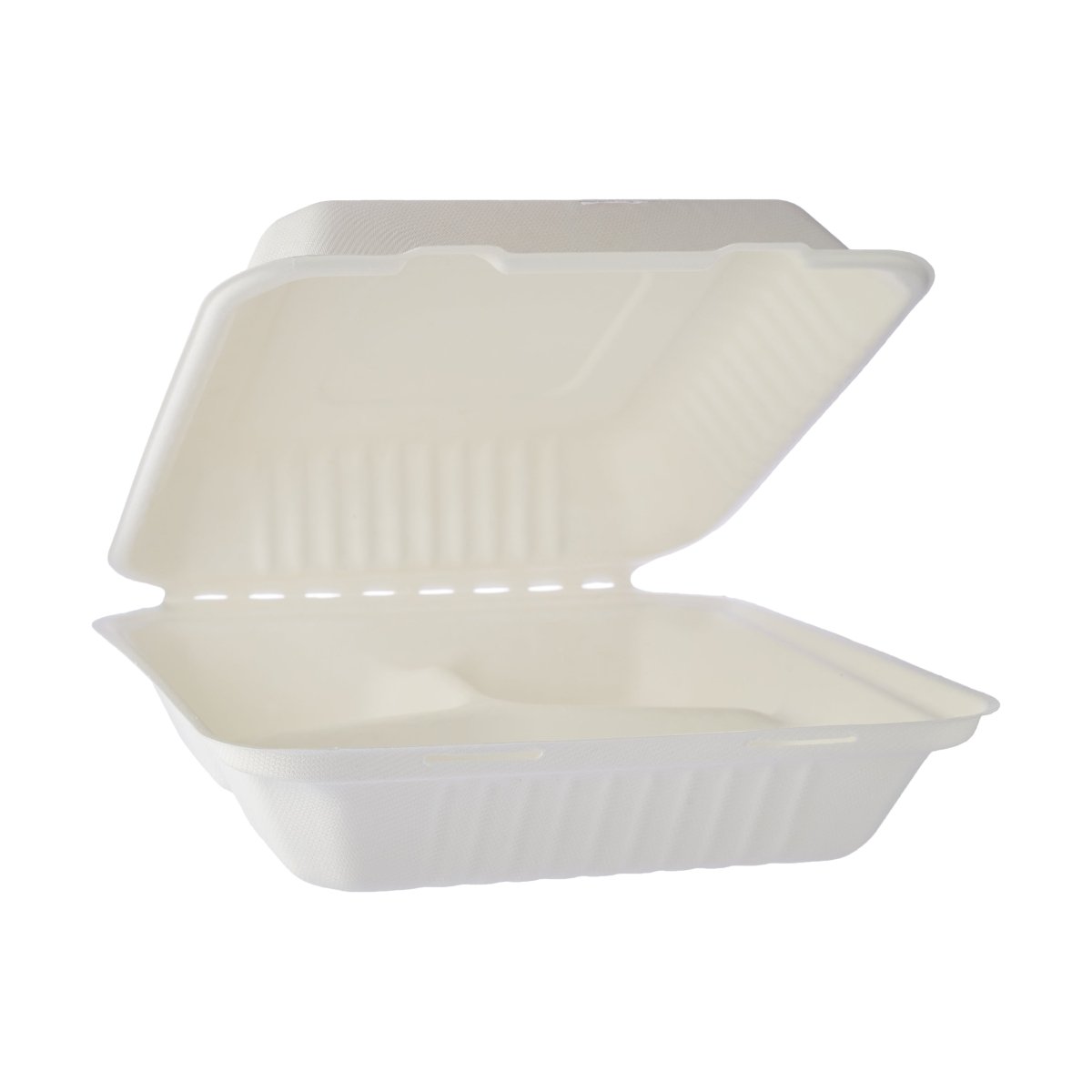 Bio degradable Lunch box in 3 compartment 5 Pieces - hotpackwebstore.com - Biodegrdable Lunch Boxes