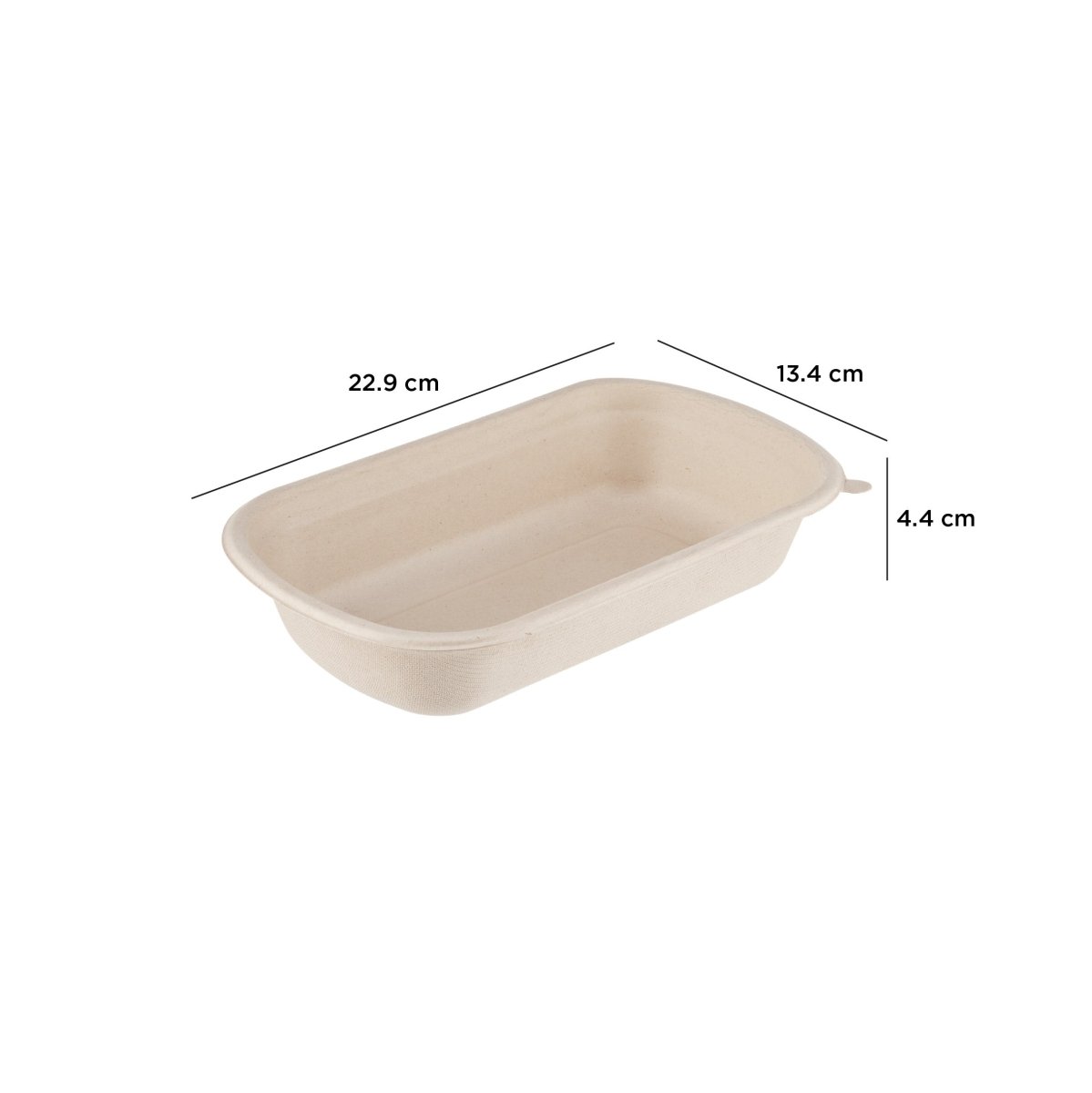 Bio - Degradable Rectangular Container - hotpackwebstore.com - Bio - Degradable Containers