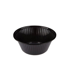 Black Base Heavy Duty Round Container 40 Oz 300 Pieces - hotpackwebstore.com - Black Base Containers