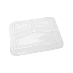 Black Base Rectangular 3 - Compartment Container 300 Pieces - hotpackwebstore.com - Black Base Containers