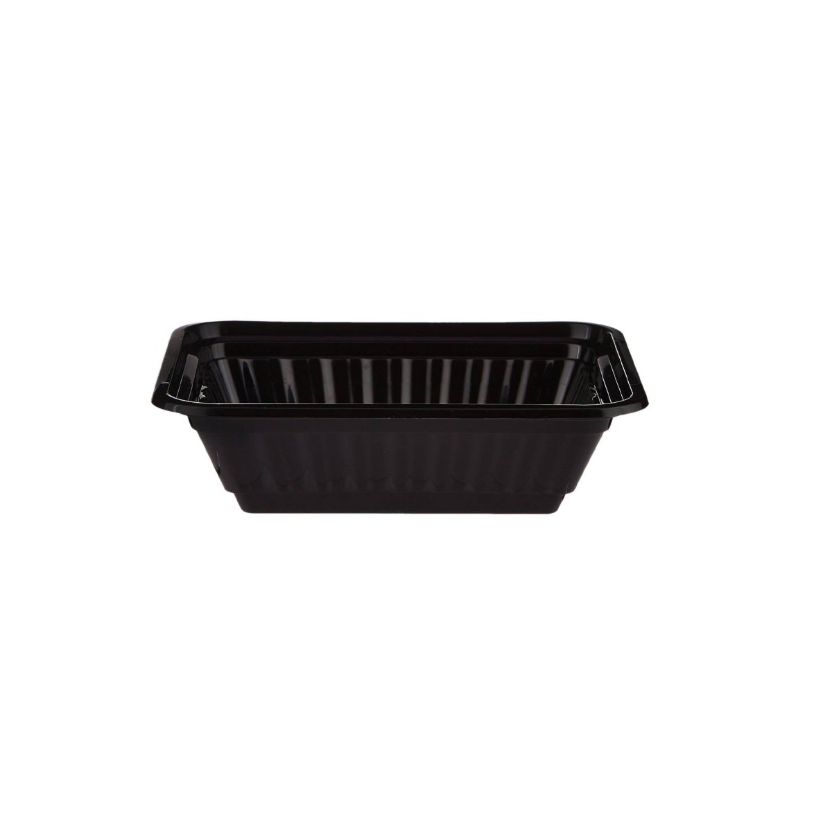 Black Base Rectangular Container 12 Oz 300 Pieces - hotpackwebstore.com - Black Base Containers