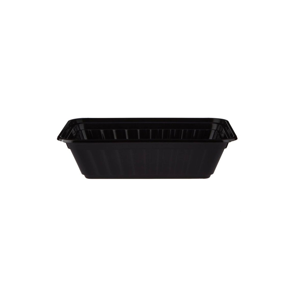 Black Base Rectangular Container 24 Oz 300 Pieces - hotpackwebstore.com - Black Base Containers