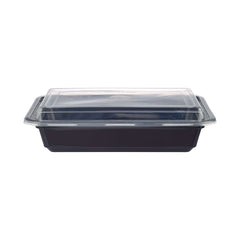 Black Base Rectangular Container - hotpackwebstore.com - Black Base Containers