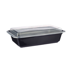 Black Base Rectangular Container - hotpackwebstore.com - Black Base Containers