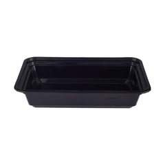 Black Base Rectangular Container - hotpackwebstore.com - Black Base Containers